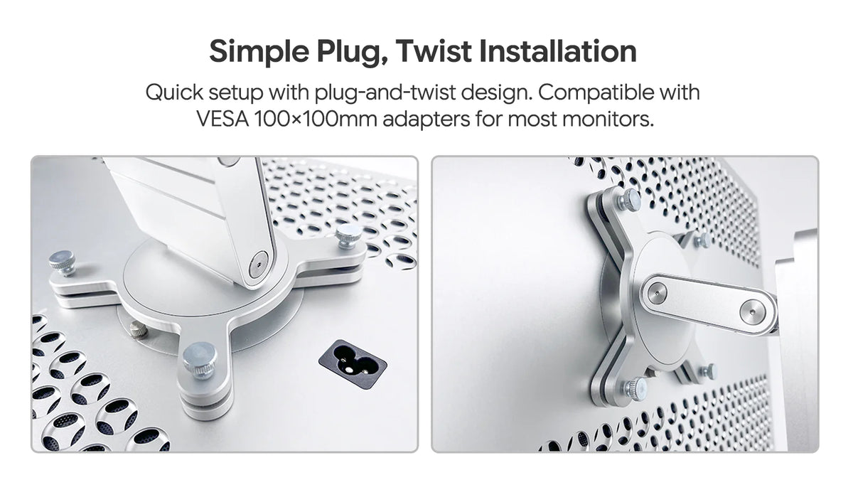 Kuycon adjustable VESA monitor stand