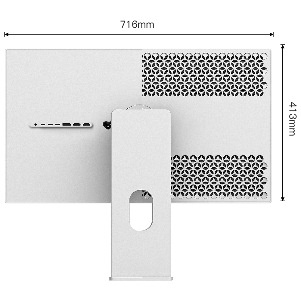 Kuycon P32K 4K Monitor — size comparison