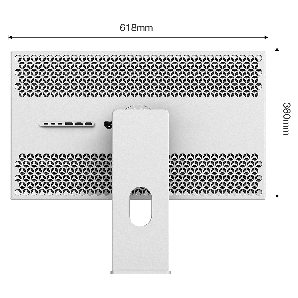 Kuycon P27D 4K Monitor — perforated finish